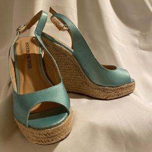 Boston Proper Mint wedges; never worn